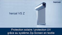 Protection solaire / protection UV grâce au système Zip-Screen en textile | heroal VS Z