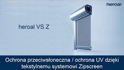Ochrona przeciwsłoneczna / ochrona UV dzięki tekstylnemu systemowi Zipscreen | heroal VS Z