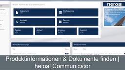 Produktinformationen & Dokumente finden im heroal Communicator | heroal Services