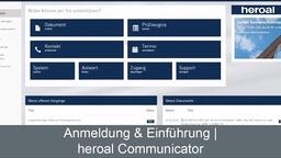 Anmeldung & Einführung in den heroal Communicator | heroal Services