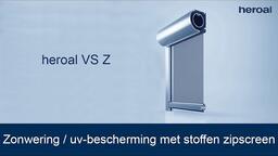 Zonwering / uv-bescherming met stoffen zipscreen | heroal VS Z