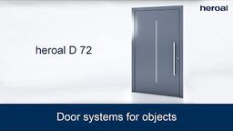 Door systems for objects | heroal D 72 commercial door system