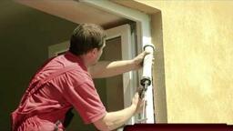 PKS okna - zednické zapravení a utěsnění vnější připojovací spáry (z videa "Montáž plastového okna")