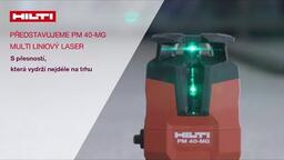 Hilti PM 40-MG - Multi-liniový zelený laser