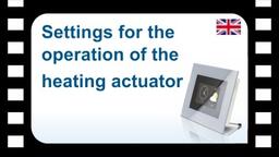 B-Tronic CentralControl: Settings for the operation of the heating actuator